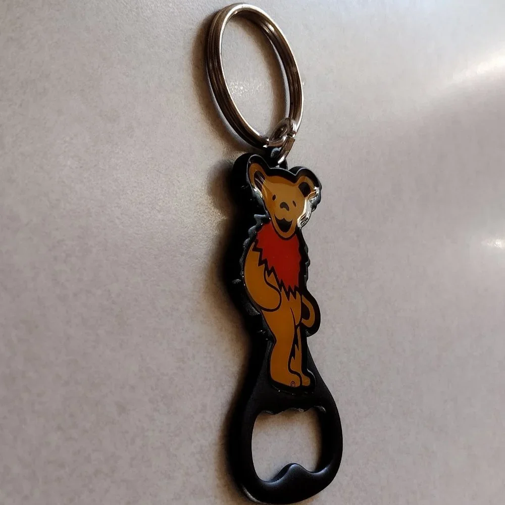 Grateful Dead Dancing Bear Key Ring Bottle Opener